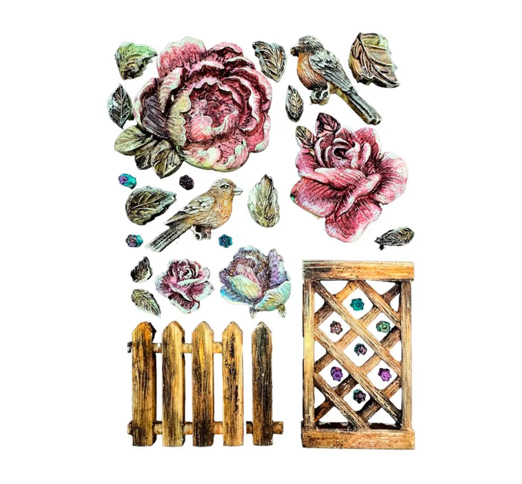 Stamperia Gießformen>Silikon-Gießform "House of Roses"