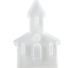 HobbyFun Gießformen>Silikon-Gießform "Kirche", mit Steckkante