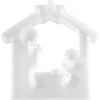 HobbyFun Gießformen>Silikon-Gießform "Krippe" mit Steckkante