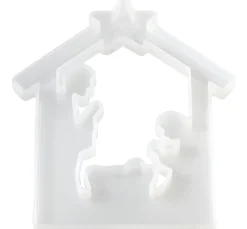 HobbyFun Gießformen>Silikon-Gießform "Krippe" mit Steckkante