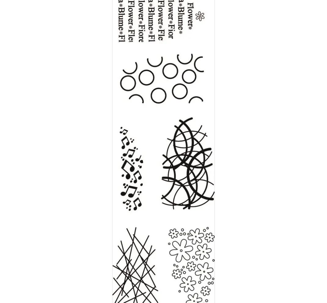FarbTon Papier Stempel & Zubehör|Kartengestaltung>Silikonstempel für Faltblume "Design"