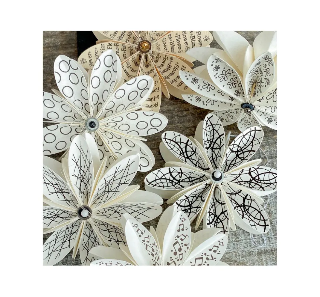 FarbTon Papier Stempel & Zubehör|Kartengestaltung>Silikonstempel für Faltblume "Design"