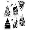 FarbTon Papier Scrapbooking|Kartengestaltung>Silikonstempel für Faltstern Groß "Christmas"