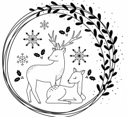 Artemio Stempel & Zubehör|Kartengestaltung>Silikonstempel "Snow Deers"