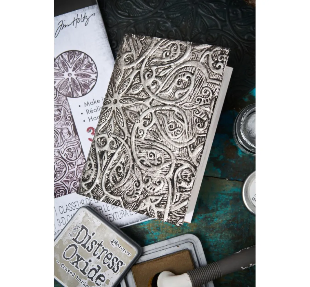Sizzix Stanz- & Prägemaschinen|Schablonen>A5 Prägeschablone "Engraved by Tim Holtz"