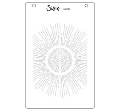 Sizzix Schablonieren|Malschablonen>A6 Stencil "Cosmopolitan - Shine Bright by Stacey Park"