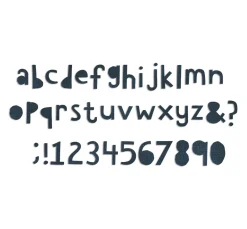 Sizzix Stanz- & Prägemaschinen|Schablonen>Bigz Stanzschablone " XL Alphabet Die - Cutout Lower by Tim Holtz"