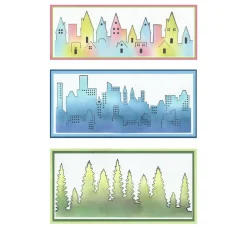 Sizzix Stempel & Zubehör|Kartengestaltung>Clear Stamp Set "Cosmopolitan - The View by Stacey Park"