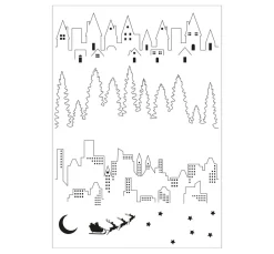 Sizzix Stempel & Zubehör|Kartengestaltung>Clear Stamp Set "Cosmopolitan - The View by Stacey Park"