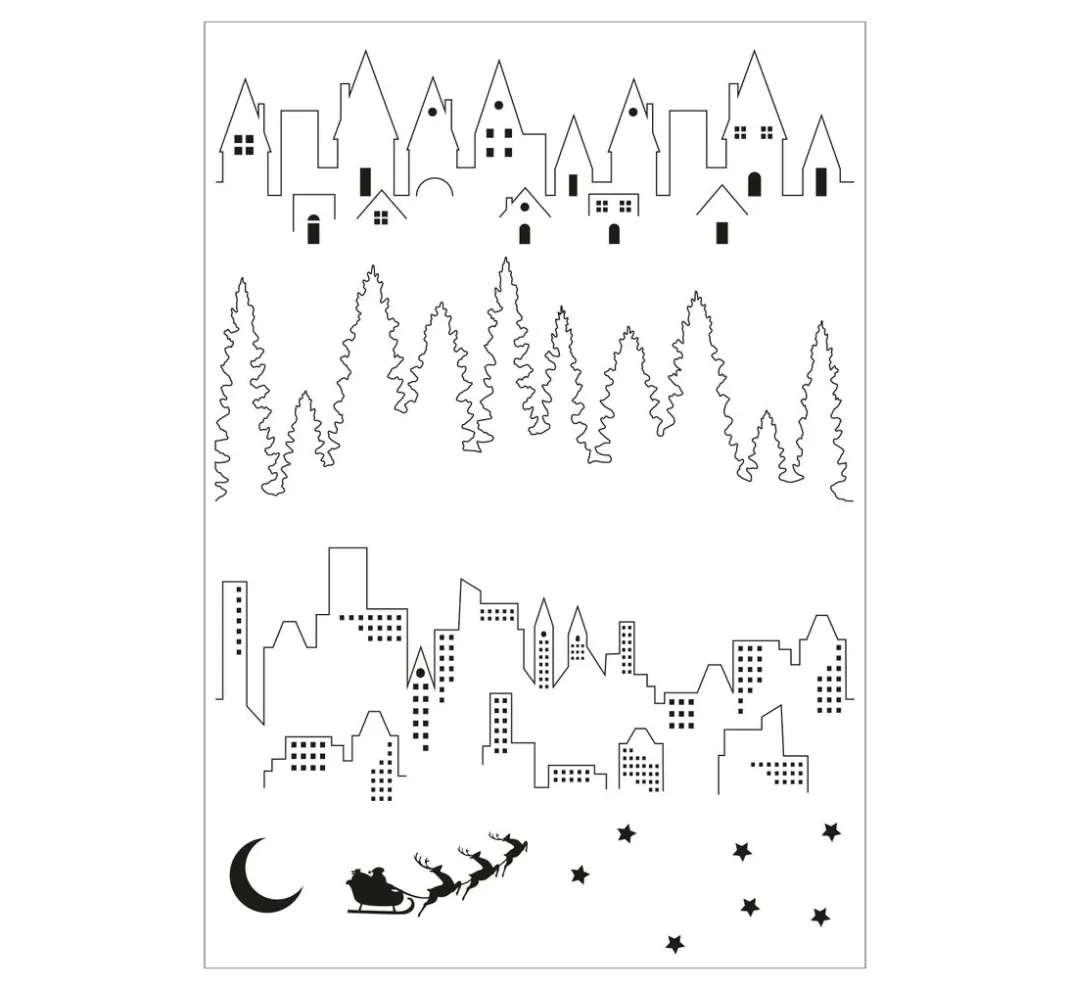Sizzix Stempel & Zubehör|Kartengestaltung>Clear Stamp Set "Cosmopolitan - The View by Stacey Park"