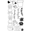 Sizzix Stempel & Zubehör|Kartengestaltung>Clear Stamps Set by Catherine Pooler "Bunny Bits & Blooms"