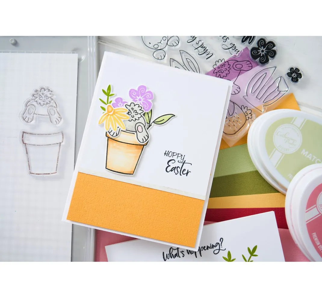 Sizzix Stempel & Zubehör|Kartengestaltung>Clear Stamps Set by Catherine Pooler "Bunny Bits & Blooms"