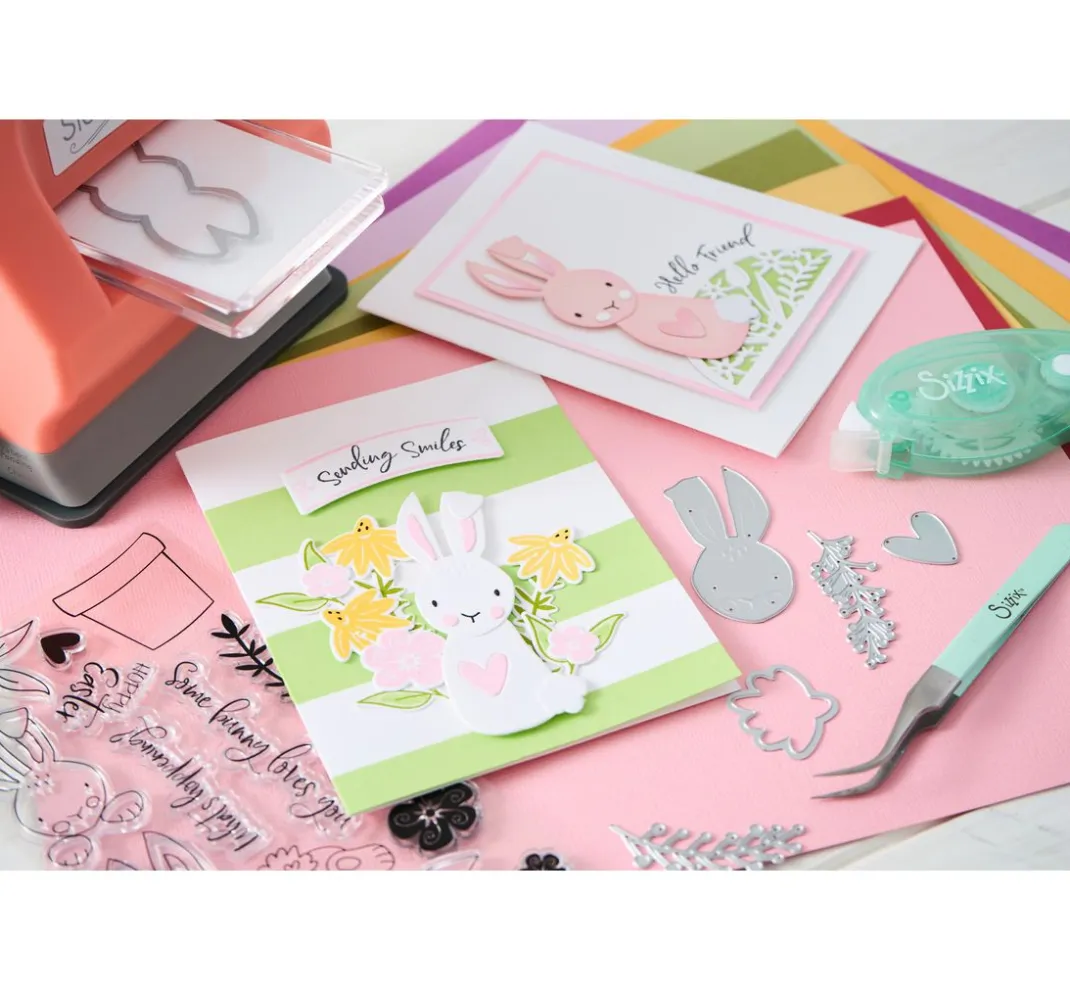 Sizzix Stempel & Zubehör|Kartengestaltung>Clear Stamps Set by Catherine Pooler "Bunny Bits & Blooms"