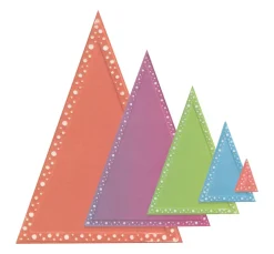 Sizzix Stanz- & Prägemaschinen|Schablonen>Framelits Stanzschablone "Triangles by Stacey Park"