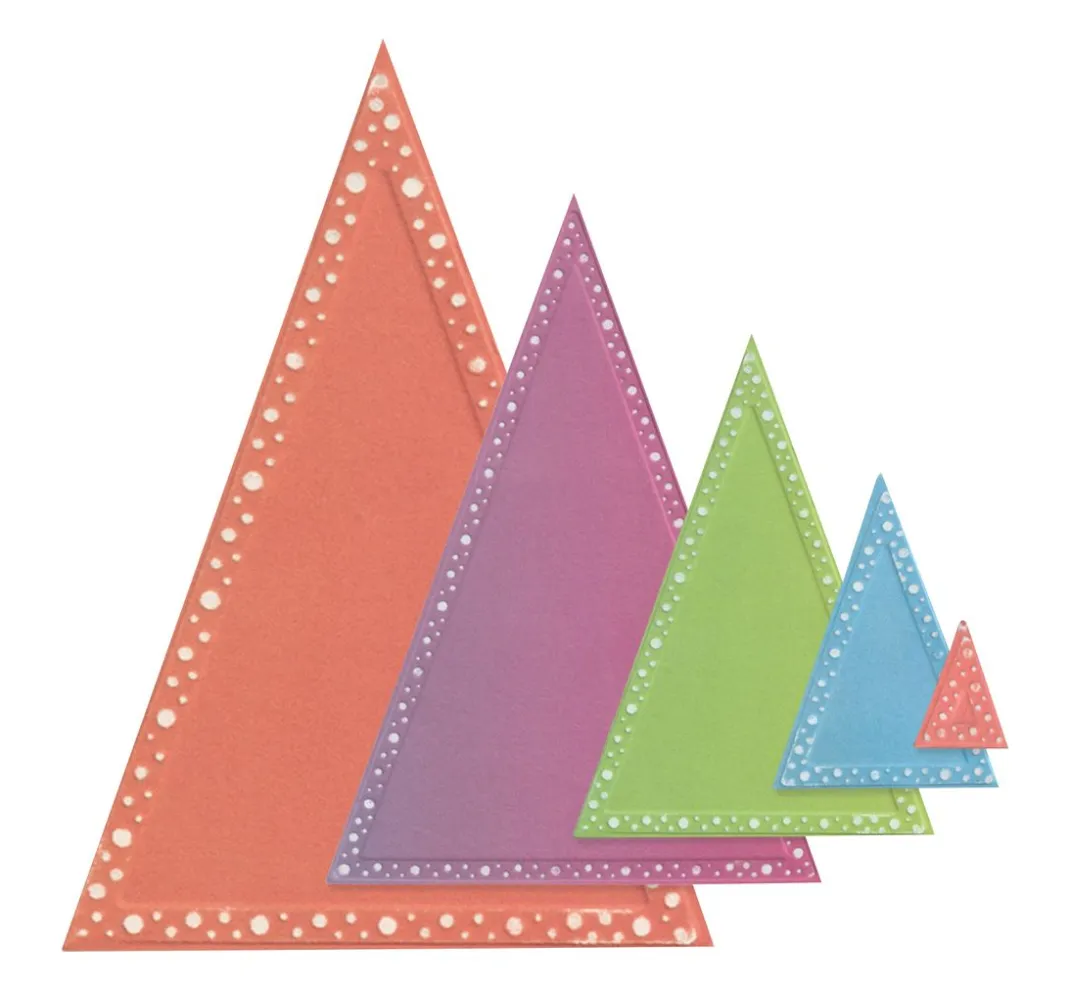 Sizzix Stanz- & Prägemaschinen|Schablonen>Framelits Stanzschablone "Triangles by Stacey Park"