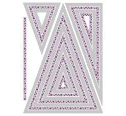 Sizzix Stanz- & Prägemaschinen|Schablonen>Framelits Stanzschablone "Triangles by Stacey Park"