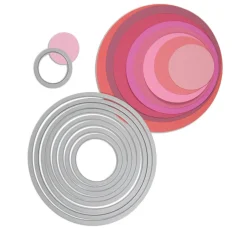 Sizzix Stanz- & Prägemaschinen|Schablonen>Framelits Stanzschablone "Circles"