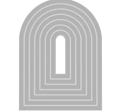 Sizzix Stanz- & Prägemaschinen|Schablonen>Framelits Stanzschablone "Tunnel Arches by Eileen Hull"