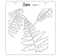 Sizzix Schablonieren|Malschablonen>Layered Stencils "Fern"