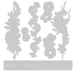 Sizzix Stanz- & Prägemaschinen|Schablonen>Thinlits Stanzschablone "Woodland Borders"