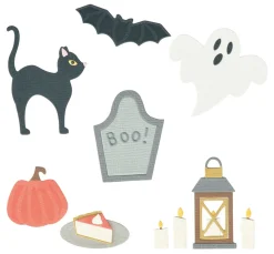 Sizzix Stanz- & Prägemaschinen|Schablonen>Thinlits Stanzschablone "Halloween Motifs"