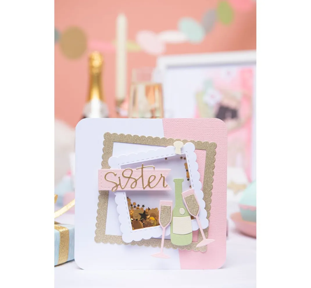 Sizzix Stanz- & Prägemaschinen|Schablonen>Thinlits Stanzschablone "Fabulous Frames & Borders"