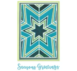 Sizzix Stanz- & Prägemaschinen|Schablonen>Thinlits Stanzschablone "Cosmopolitan Christmas - Star Bright by Stacey P