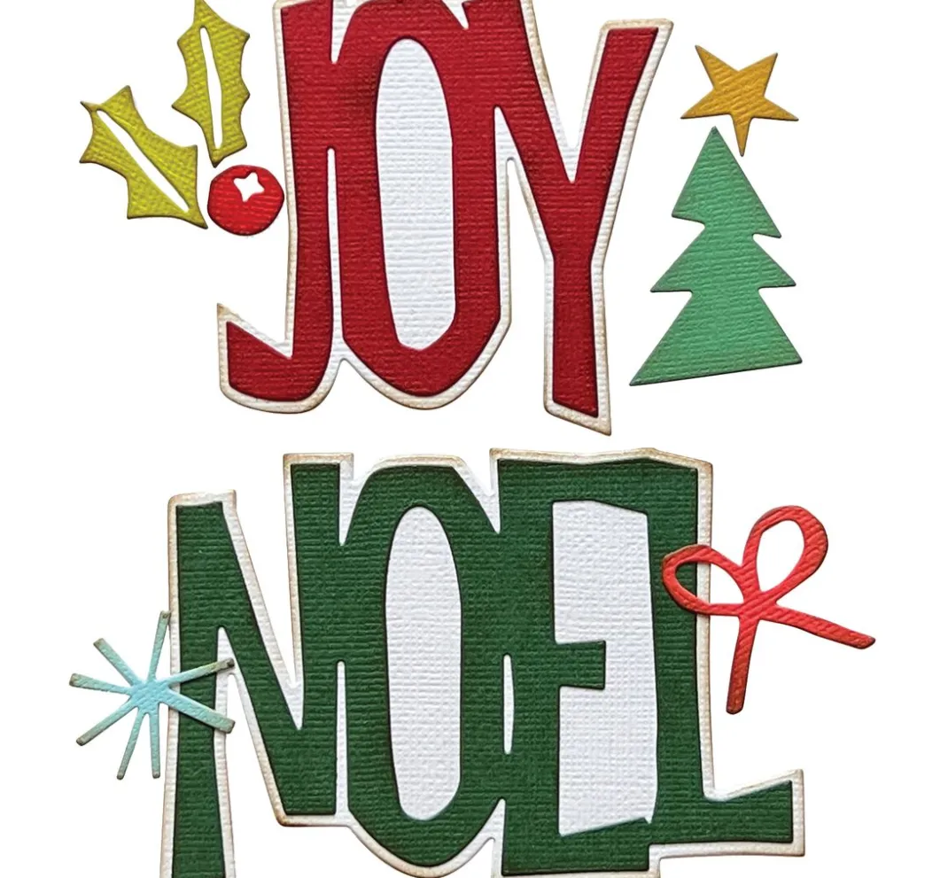 Sizzix Stanz- & Prägemaschinen|Scrapbooking>Thinlits Stanzschablone "Big Tidings by Tim Holtz"