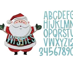 Sizzix Stanz- & Prägemaschinen|Scrapbooking>Thinlits Stanzschablone "Santa Greetings Colorize by Tim Holtz"