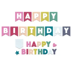 Sizzix Stanz- & Prägemaschinen|Schablonen>Thinlits Stanzschablone "Birthday Bunting by Catherine Pooler"