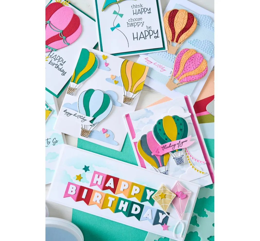 Sizzix Stanz- & Prägemaschinen|Schablonen>Thinlits Stanzschablone "Birthday Bunting by Catherine Pooler"