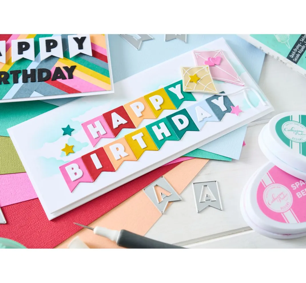 Sizzix Stanz- & Prägemaschinen|Schablonen>Thinlits Stanzschablone "Birthday Bunting by Catherine Pooler"