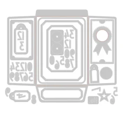 Sizzix Stanz- & Prägemaschinen|Schablonen>Thinlits Stanzschablone "Collector by Tim Holtz"