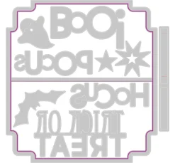Sizzix Stanz- & Prägemaschinen|Schablonen>Thinlits Stanzschablone "Halloween Toppers"