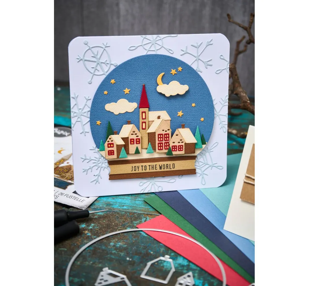 Sizzix Stanz- & Prägemaschinen|Schablonen>Thinlits Stanzschablone "Snowglobe by Tim Holtz"
