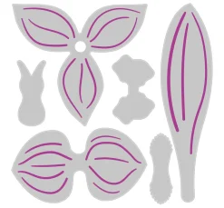 Sizzix Stanz- & Prägemaschinen|Kartengestaltung>Thinlits Stanzschablone "Orchid"