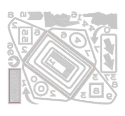 Sizzix Stanz- & Prägemaschinen|Schablonen>Thinlits Stanzschablone "Postale by Tim Holtz"