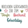 Sizzix Stanz- & Prägemaschinen|Schablonen>Thinlits Stanzschablone "Herzlichen Glückwunsch"