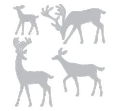 Sizzix Stanz- & Prägemaschinen|Schablonen>Thinlits Stanzschablone "Darling Deer by Tim Holtz"