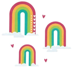 Sizzix Stanz- & Prägemaschinen|Schablonen>Thinlits Stanzschablone "Rainbow Arches by Catherine Pooler"