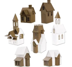 Sizzix Stanz- & Prägemaschinen|Schablonen>Thinlits Stanzschablonen-Set "Village Collection by Tim Holtz"