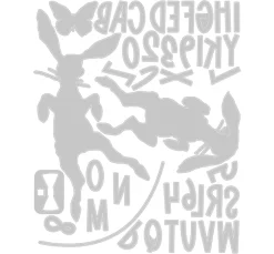 Sizzix Stanz- & Prägemaschinen|Schablonen>Thinlits Stanzschablone "Hippity Hop by Tim Holtz"
