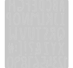 Sizzix Stanz- & Prägemaschinen|Schablonen>Thinlits Stanzschablone "Hand Drawn Alphabet"