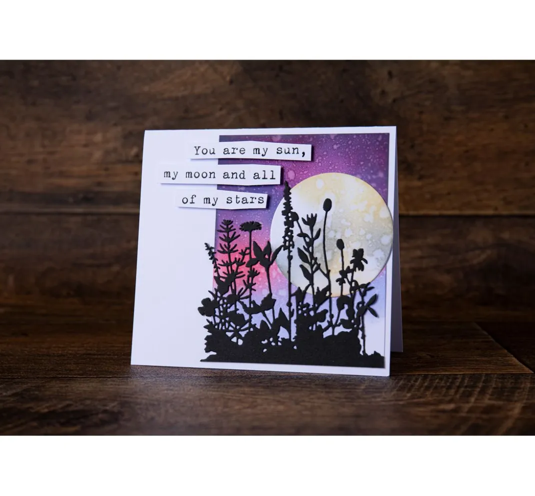 Sizzix Stanz- & Prägemaschinen|Schablonen>Thinlits Stanzschablone "Flower Field by Tim Holtz"