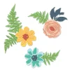 Sizzix Stanz- & Prägemaschinen>Thinlits Stanzschablone "Flowers & Fern"