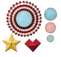Sizzix Stanz- & Prägemaschinen|Schablonen>Thinlits Stanzschablone "Rosettes by Tim Holtz"