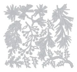 Sizzix Stanz- & Prägemaschinen|Schablonen>Thinlits Stanzschablone "Holiday Greens by Tim Holtz"
