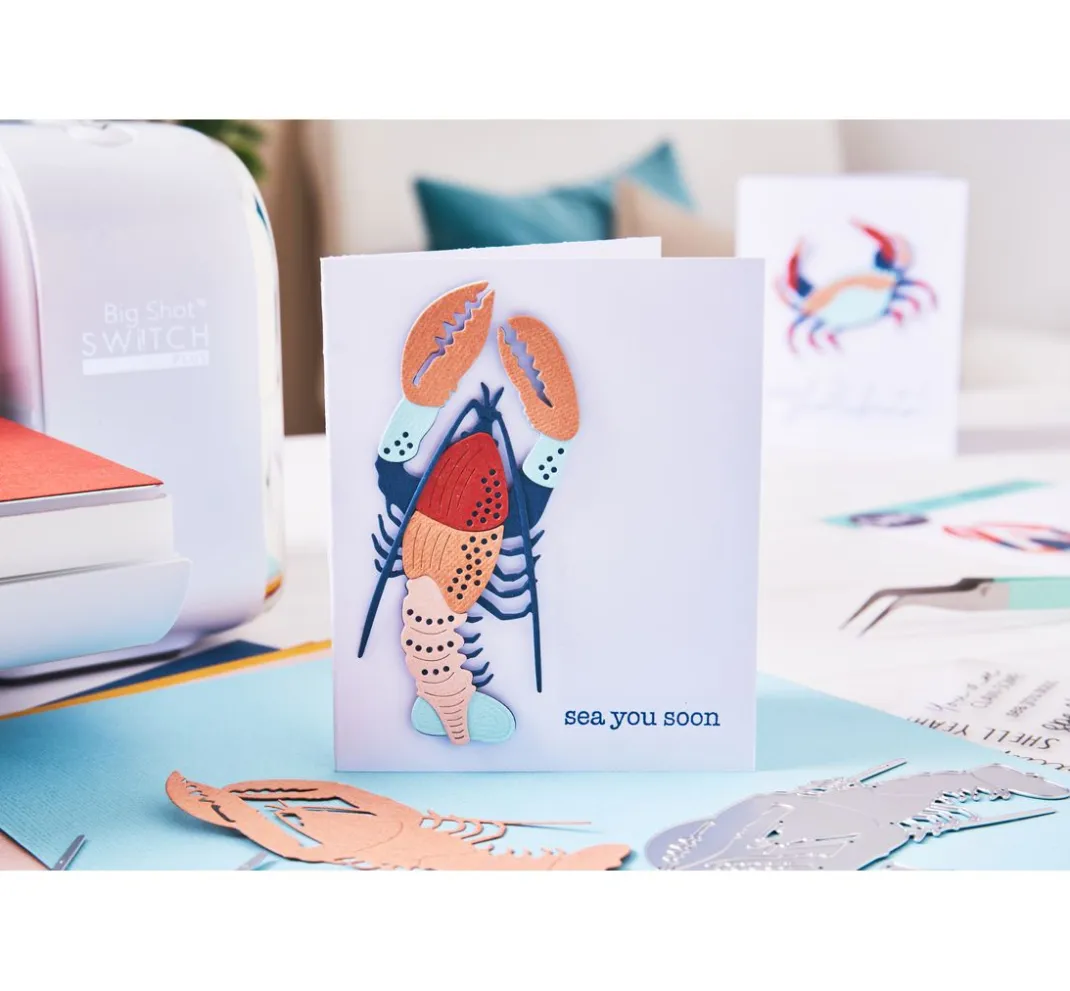 Sizzix Stanz- & Prägemaschinen>Thinlits Stanzschablone "Ocean Critters"