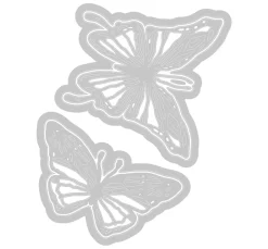 Sizzix Stanz- & Prägemaschinen|Schablonen>Thinlits Stanzschablone "Scribbly Butterfly by Tim Holtz"