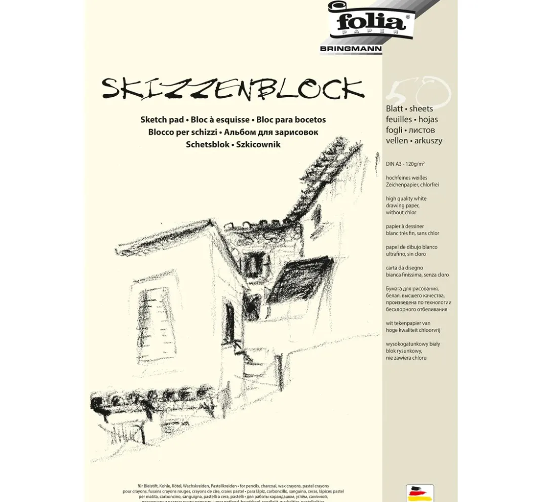 folia Malpapier|Künstlerpapier>Skizzenblock